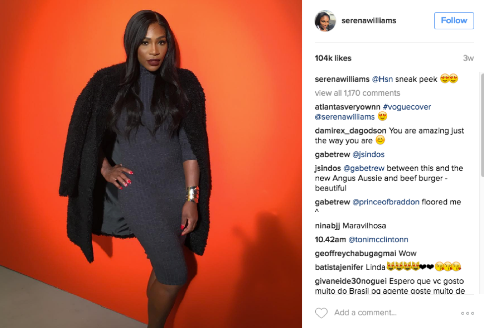 Olympic Tennis Player on Social Media