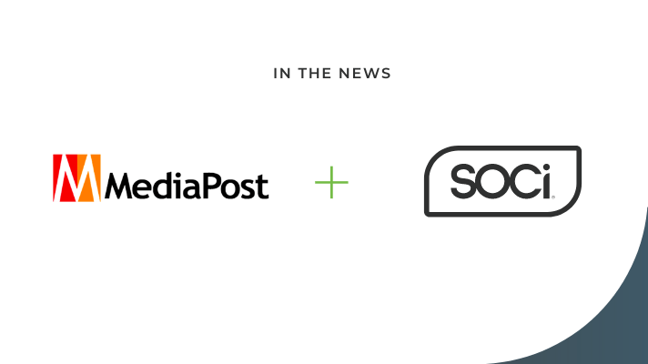 MediaPost Logo + SOCi Logo with In The News Heading