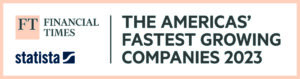 Financial Times and Statista 2023 The Americas' Fastest Growing Companies badge.